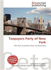 Taxpayers Party of New York,6137600130,9786137600139
