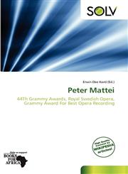 Peter Mattei,613935952X,9786139359523