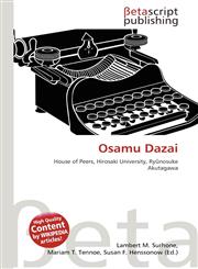 Osamu Dazai,6137606791,9786137606797