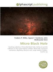 Micro Black Hole,6130241321,9786130241322