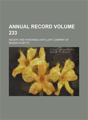 Annual record Volume 233,1154588025,9781154588026