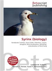 Syrinx (biology),6130309139,9786130309138