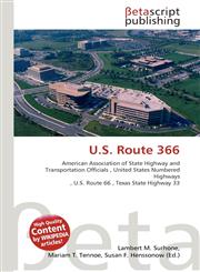 U.S. Route 366,6135370650,9786135370652
