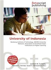 University of Indonesia,6134578088,9786134578080