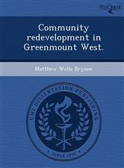 Community redevelopment in Greenmount West.,1248966791,9781248966792