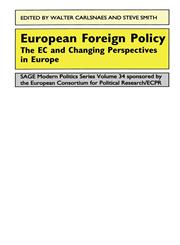 European Foreign Policy The EC and Changing Perspectives in Europe,0803988176,9780803988170
