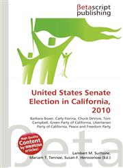 United States Senate Election in California, 2010,6134817953,9786134817950