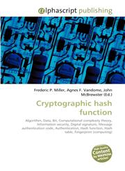 Cryptographic hash function,6130254865,9786130254865