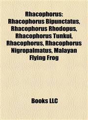 Rhacophorus Rhacophorus Bipunctatus, Rhacophorus Rhodopus, Rhacophorus Tunkui, Rhacophorus Nigropalmatus, Malayan Flying Frog,1155583744,9781155583747