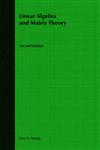 Linear Algebra and Matrix Theory 2nd Edition,0471631787,9780471631781