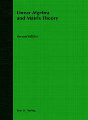 Linear Algebra and Matrix Theory 2nd Edition,0471631787,9780471631781