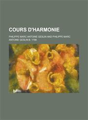 Cours D'Harmonie,1153534533,9781153534536