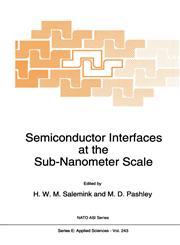 Semiconductor Interfaces at the Sub-Nanometer Scale,0792323971,9780792323976