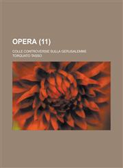 Opera; Colle Controversie Sulla Gerusalemme (11),1234773732,9781234773731