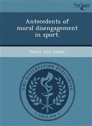 Antecedents of moral disengagement in sport.,1243781238,9781243781239