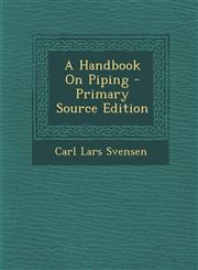 Handbook on Piping,1287550339,9781287550334