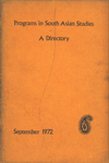 Programs in South Asian Studies A Directory