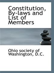 Constitution, By-laws and List of Members,1113321806,9781113321800