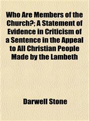 Who Are Members of the Church?,1152737341,9781152737341
