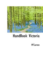 HandBook Victoria,1110672888,9781110672882