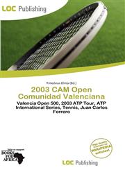 2003 CAM Open Comunidad Valenciana,6137742431,9786137742433