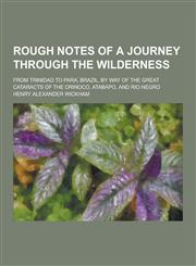 Rough Notes of a Journey Through the Wilderness; From Trinidad to Para, Brazil, by Way of the Great Cataracts of the Orinoco, Atabapo, and Rio Negro,1230398252,9781230398259