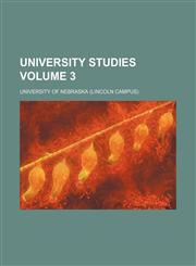 University studies Volume 3,1236472845,9781236472847