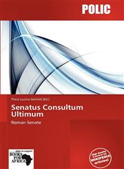 Senatus Consultum Ultimum,6138863852,9786138863854