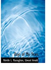 Days of My Years,1140208640,9781140208648