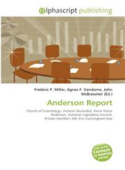 Anderson Report,6134350702,9786134350709