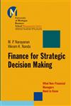 Finance for Strategic Decision-Making: What Non-Financial Managers Need to Know (J-B-UMBS Series),0787965170,9780787965174