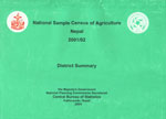 National Sample Census Agriculture, Nepal, 2001/02 : District Summary