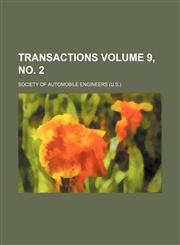 Transactions Volume 9, no. 2,1153182513,9781153182515