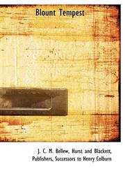 Blount Tempest,1140260804,9781140260806