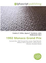 1992 Monaco Grand Prix,6131800316,9786131800313