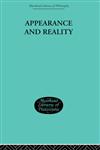 Appearance and Reality A Metaphysical Essay,0415606799,9780415606790