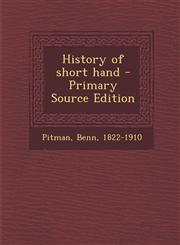 History of short hand - Primary Source Edition,1294034472,9781294034476