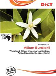 Allium Burdickii,6139544556,9786139544554