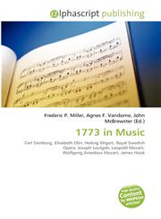 1773 in Music,6134271381,9786134271387