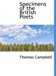 Specimens of the British Poets,1117248054,9781117248059