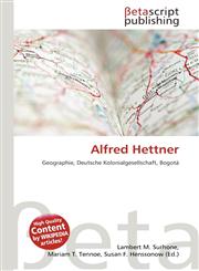 Alfred Hettner,6134823090,9786134823098