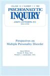 Multiple Personality Disorder Psychoanalytic Inquiry, 12.1,0881639486,9780881639483