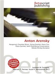 Anton Arensky,6132222839,9786132222831