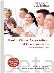 South Plains Association of Governments,613516841X,9786135168419