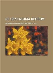 de Genealogia Deorum,1234137178,9781234137175