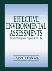 Effective Environmental Assessments,1566705592,9781566705592