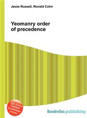 Yeomanry Order of Precedence,5511998710,9785511998718