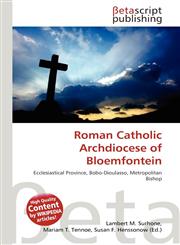 Roman Catholic Archdiocese of Bloemfontein,6134558362,9786134558365