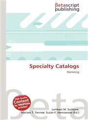 Specialty Catalogs,6136441616,9786136441610
