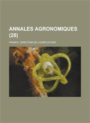Annales Agronomiques (28 ),1236020162,9781236020161
